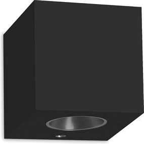 Aluminiowy kinkiet BRICK w nowoczesnym stylu - Szeroko?? 6,5 x wys. 7,2 cm - czarny - LED SMD 3W - 3K - 110° - IP20