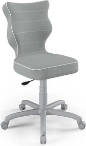 Krzesło biurkowe dla nastolatka Petit Grey rozmiar 6 (159-188 cm)