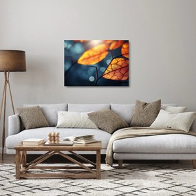 Obraz na szkle - Tekstura liści (70x50 cm)