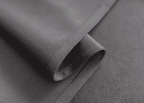 Jasnoszara zasłona zaciemniająca VELVET 140x250 cm Zawieszanie: Taśma z wiązaniami