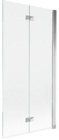 Mexen Mist parawan nawannowy 2-skrzydłowy prawy 90 x 150 cm, transparent, chrom - 8A9-090-002-01-00-P