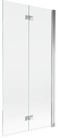 Mexen Mist parawan nawannowy 2-skrzydłowy prawy 90 x 150 cm, transparent, chrom - 8A9-090-002-01-00-P