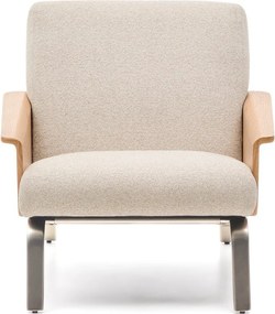 Beżowy fotel z tkaniny szenilowej Amsen – Kave Home