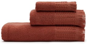 Ceglasty bawełniany ręcznik 50x90 cm Veta – Kave Home