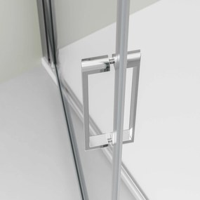 Ścianka prysznicowa narożna EX416S100 x 100 x 195 cm - Nano - 6 mm - Prawdziwe szkło