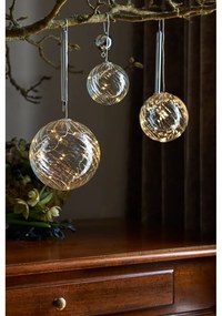 Dekoracja świetlna w kształcie bombki LED Sirius Wave Ball, ⌀ 13 cm