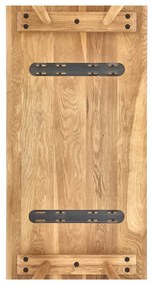Stół z drewna dębowego 44.5x100 cm Bodo – Villa Collection