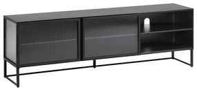Czarna komoda pod TV Kave Home Trixie