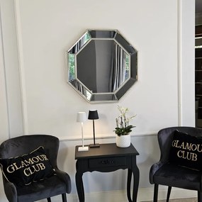 Lustro w lustrzanej ramie, szlifowane fazą, ośmiokąt.78x78cm