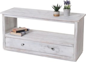 Stolik kawowy w stylu shabby,  biały