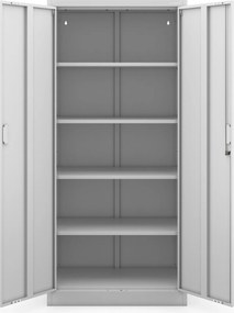 Szafa biurowa na dokumenty Jan Compact 80x40x175 cm, kolor szary