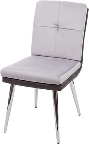 Krzesło do jadalni MCW-G48 (zestaw 6 sztuk),  szare