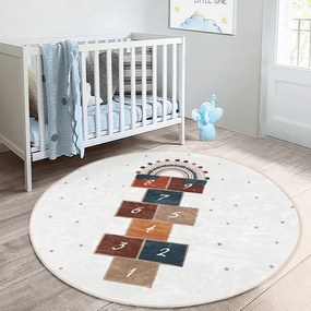 Kremowy dywan dziecięcy ø 80 cm Comfort – Mila Home