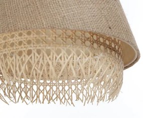 Lampa wisząca boho z jutowym abażurem - A346-Xina