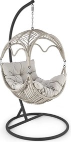 Fotel wiszący RASMUS jasnoszary