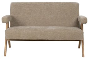 Beżowa sofa z tkaniny szenilowej 134 cm Rest – Ixia