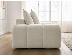 Biała sofa z tkaniny szenilowej 278 cm Everest – Bobochic Paris