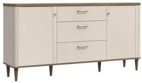Komoda z szufladami VIRO brązowa/beżowa