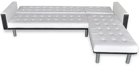 Rozkładany biały narożnik - Iwez 5Q