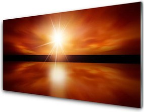 Panel Szklany do Kuchni Niebiański Odblask W Wodzie