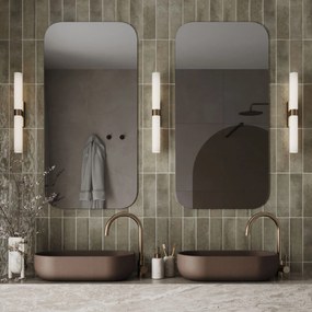 Lustro prostokątne bez ramy oszlifowane obracalne bez podświetlenia ROUND | Różne rozmiary | Różne kolory szkła : Kolor tafli szkła - Srebrny, Rozmiar - 50 x 100 cm