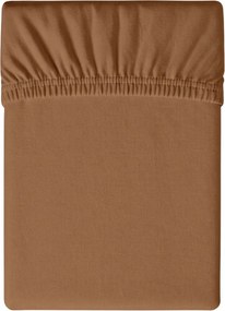 PrzytulneMieszkanie.pl Prześcieradło z mikrofibry MICROVELLE brązowe 90x200 cm