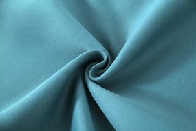 Turkusowa zasłona OXFORD 140x250 cm Zawieszanie: Taśma z wiązaniami