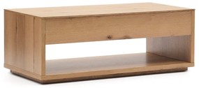 Stolik w dekorze dębu w naturalnym kolorze 60x120 cm Alguema – Kave Home