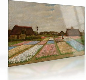 Obraz na szkle - Vincent van Gogh, Flower Beds in Holland, reprodukcje (70x50 cm)