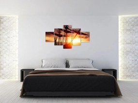 Obraz - Starożytny statek piracki (125x70 cm)