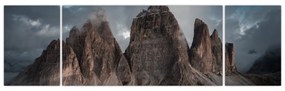 Obraz - Trzy Zęby, Włoskie Dolomity (170x50 cm)