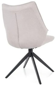 Krzesło tapicerowane CODA BREGO jasny beż obrotowe SIGNAL