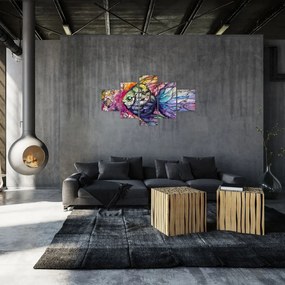 Obraz - Kolorowa rybka (125x70 cm)