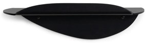 Czarna metalowa półka 34 cm Pipa – Spinder Design