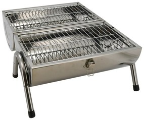 Cattara Grill podróżny na węgiel drzewny Double, 42 x 38 x 26 cm