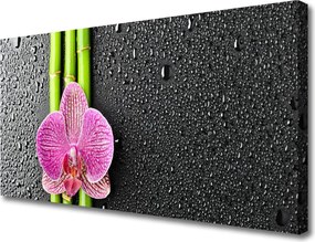 Obraz canvas na ścianę Orientalny Bambus i Kwiaty