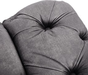 Sofa SORRENTO 2S Dwuosobowa Szara Welurowa Nowoczesna Glamour