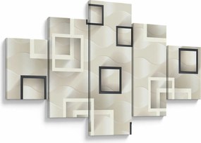 Geometryczny abstrakcyjny obraz (125x70 cm)