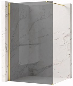 Kabina prysznicowa Walk-In Rea Flexi Grey / Gold 130