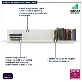 Klasyczna półka ścienna fineline crema N8-B44