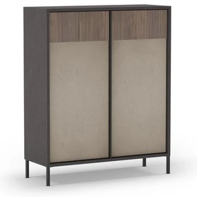 Antracytowo-jasnobrązowa szafka 106x130 cm Amalia – Marckeric