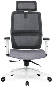 Fotel Biurowy Ergonomiczny Obrotowy NICKI Szary Nowoczesny