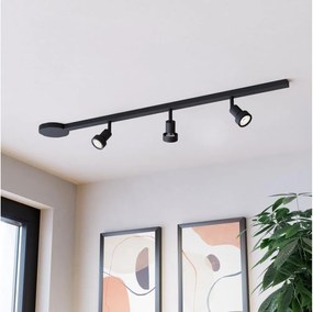 Eglo 901653 - Oprawa punktowa EASYT SET 3 SPOTS 3xGU10/10W/230V czarna