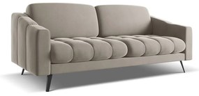 Beżowa aksamitna sofa 202 cm Nalu – Makamii