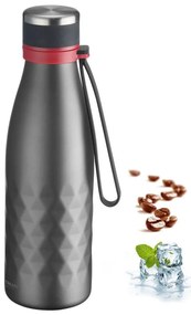 Szara silikonowo-nierdzewna butelka podróżna 550 ml Viva – Westmark