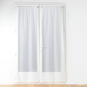 Białe firanki z mikrosatyny zestaw 2 szt. 70x200 cm Voiline – douceur d'intérieur