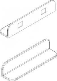 Półka ścienna łazienkowa PB4201