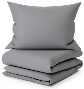 PrzytulneMieszkanie.pl PrzytulneMieszkanie.pl Pościel bawełniana Lux szara, zakładka