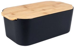 Chlebak z deską 33x18,5x12 cm (Czarny)