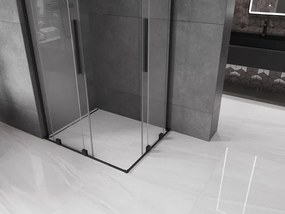 Mexen Velar L Duo kabina prysznicowa rozsuwana 100 x 90 cm, transparent, czarna - 871-100-090-02-03-70